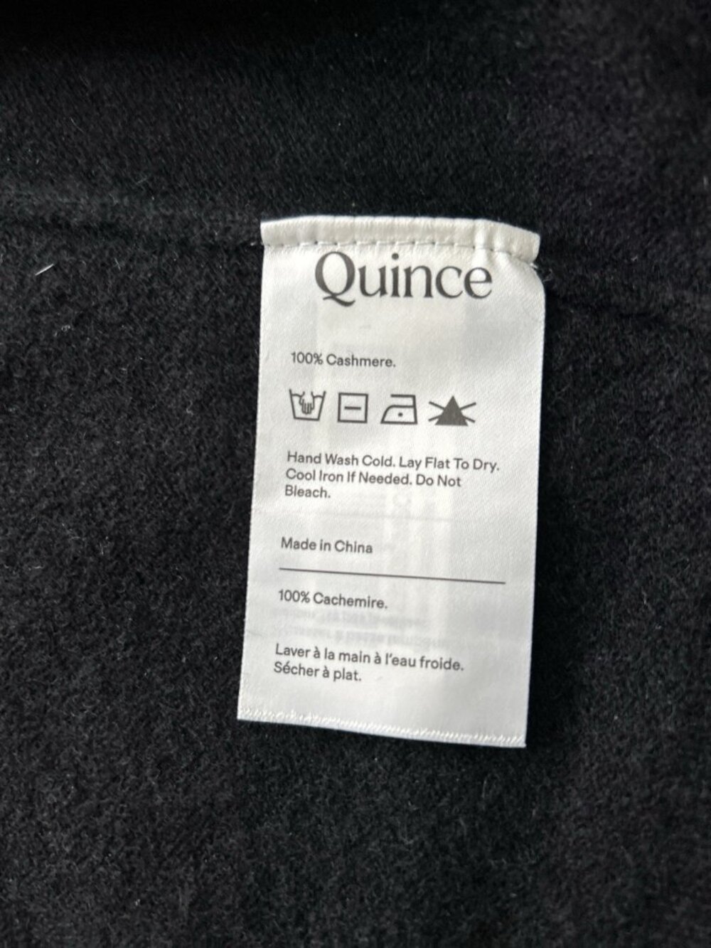 Quince Mongolian Cashmere Duster Cardigan Sweater Black Size M - Picture 14 of 16